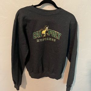 Cal poly slo mustangs college vintage crewneck
